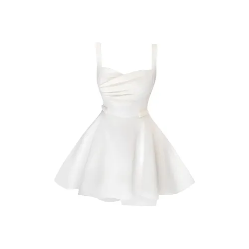 COHX Белые Женские Платья без рукавов