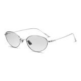 Стерлинговая серебряная оправа с светло-серыми линзами