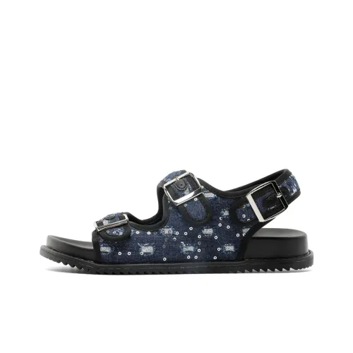 FAPAI Пляжные сандалии Мужские Синий Черный