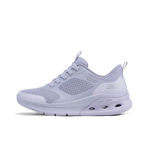 Skechers Дышащие Низкие Кроссовки для Бега Женские Сиренево-фиолетовые
