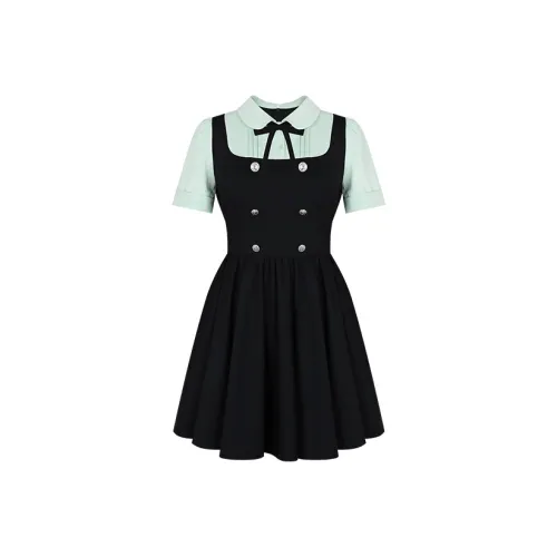 Annie The Темный Child Короткий рукав Платье Женское