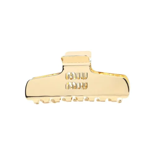 MIU MIU Золото-покрытые заколки для волос Женские Золото