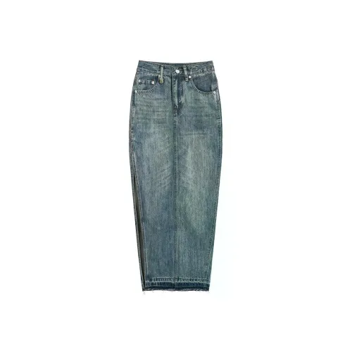 YINLEI Деним Длинная Юбка Женская