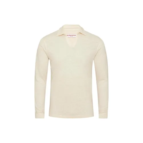 Orlebar Brown Поло Мужское Кремовое