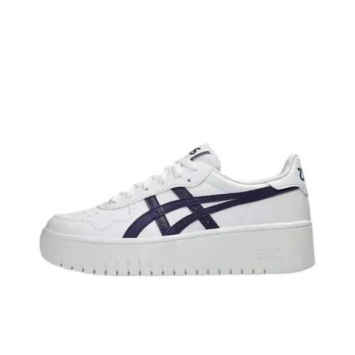 Asics JAPAN S Покрытие Низкий Топ Скейтборд Кроссовки Женские Синие Белые