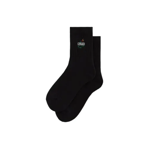 KITH Collaboration 1 упаковка черные мужские носки MID до икры