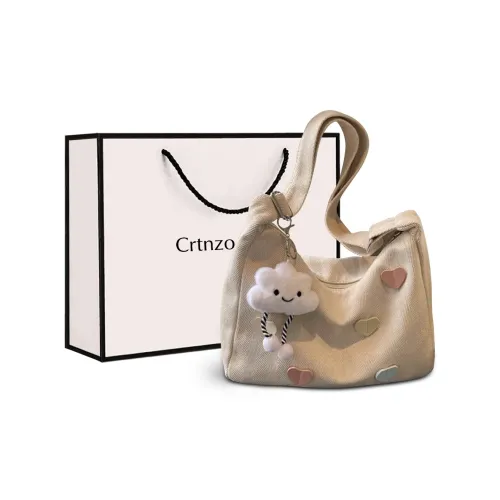 Crtnzo Kroez Ткань Тоут Сумка Сумка через плечо Стандартная Женская Экрю