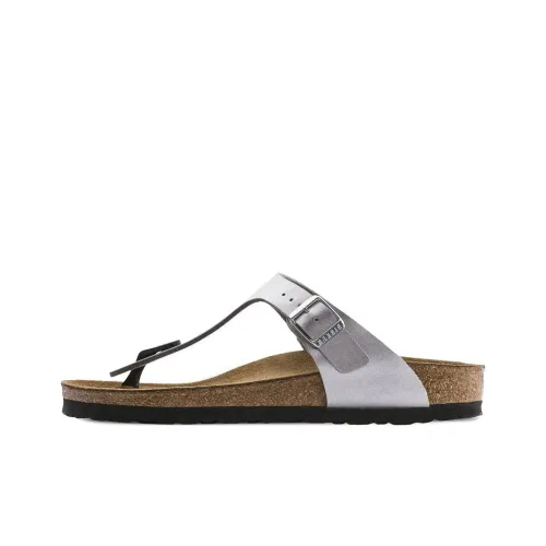 Birkenstock Gizeh Slip-Resistant Шлепанцы Женские Серебряные Стандартные