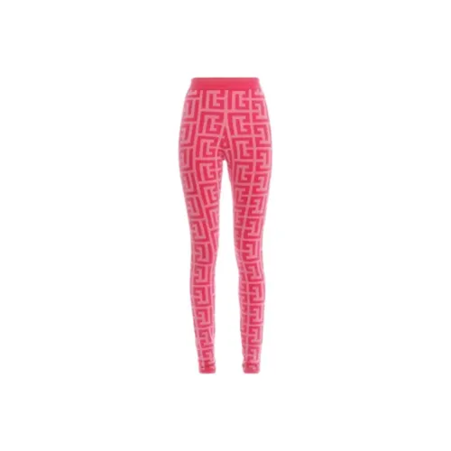 BALMAIN Розовые Женские Леггинсы