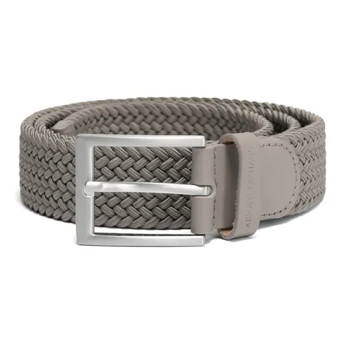 ARMANI EXCHANGEAE Полиэстер Кожаные ремни Мужской Серый Бежевый 3,5 см