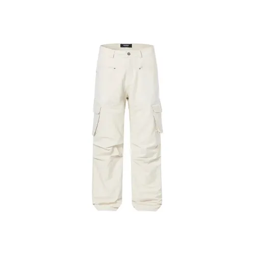 XIAOLIZI Экрю Женские Повседневные Брюки