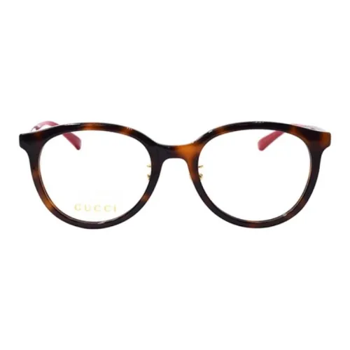 GUCCI Пластиковая оправа Круглые Оправы для очков Женские Черепаховый