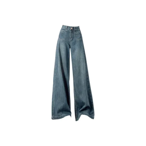 Weixi Ностальгические синие женские джинсы