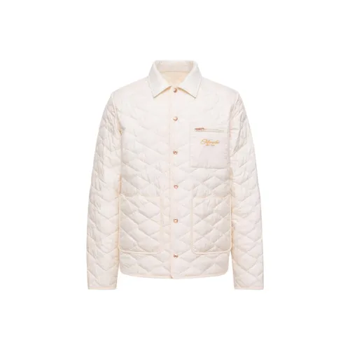 Moncler Айвори Мужские Пуховики