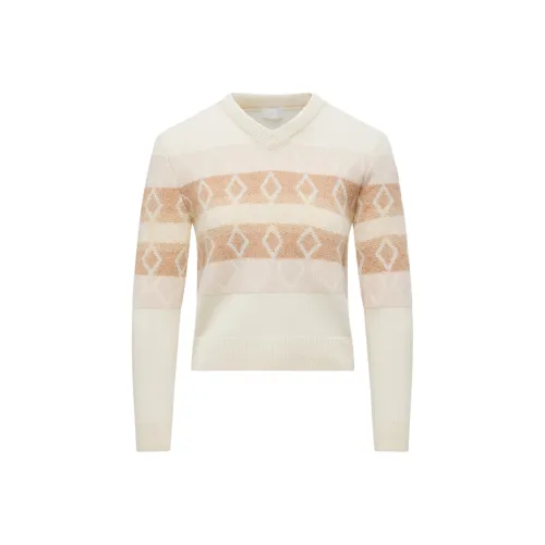 MONCLER Белый/Розовый Женские Свитеры