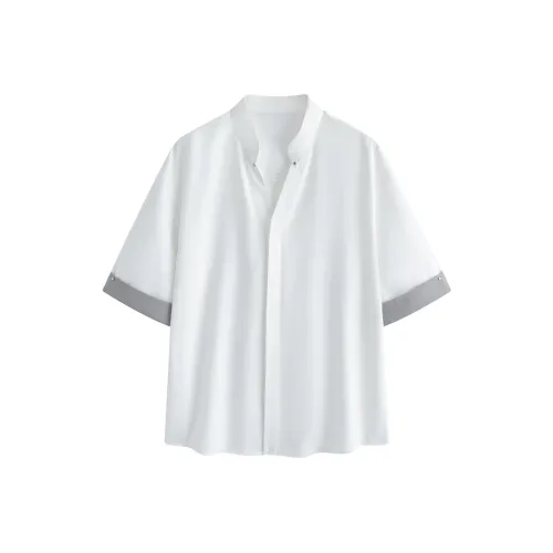 HYLHYL Мужская Повседневная Мода Короткий Рукав Рубашка Мужская