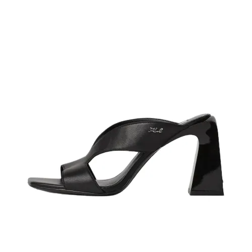 Karl Lagerfeld Слипоны 9 см Женские Черные