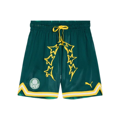 PUMA Зеленые Мужские баскетбольные шорты