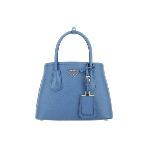 PRADA DoubleSaffiano кожа сумка мини унисекс синий