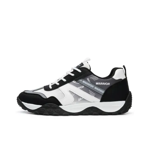 Warrior Износостойкий и Легкий Низкий Топ Повседневная Обувь Мужская Черный Белый Серый