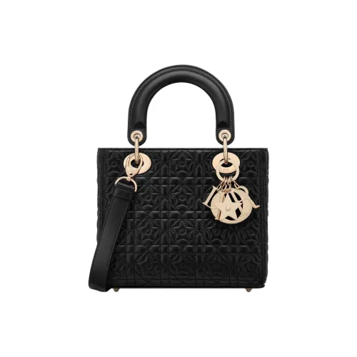 DIOR Lady Dior Sheepskin Сумка Lady Dior Сумка через плечо Сумка на плечо Маленькая сумка Женская Черная