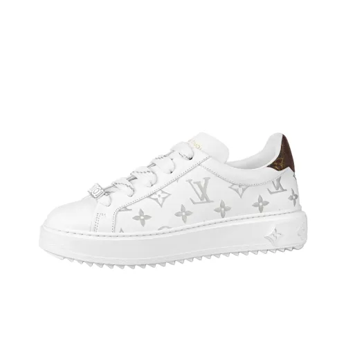 LOUIS VUITTON Time Out Low Топ Скейтборд Кроссовки Женские Белые