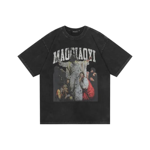 MAOQIAOYI Черная унисекс футболка