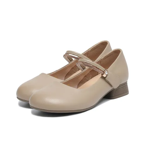 D Fuse SCANDINAVIA Квадратный каблук Туфли Мэри Джейн Женские