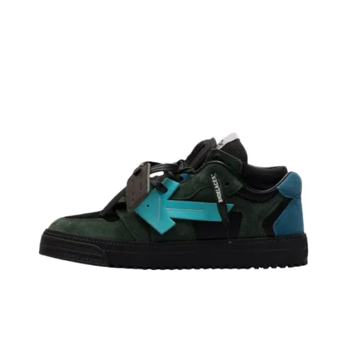 OFF Белый FLOATING Arrow Низкие Кроссовки для скейтбординга Мужские Темно-зеленые