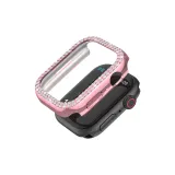 Розовый двойной ромб вырез