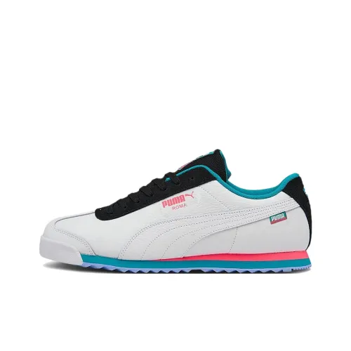 PUMA Roma Basic Abrasion-Resistant Низкий Топ Повседневная Обувь Мужская Белая