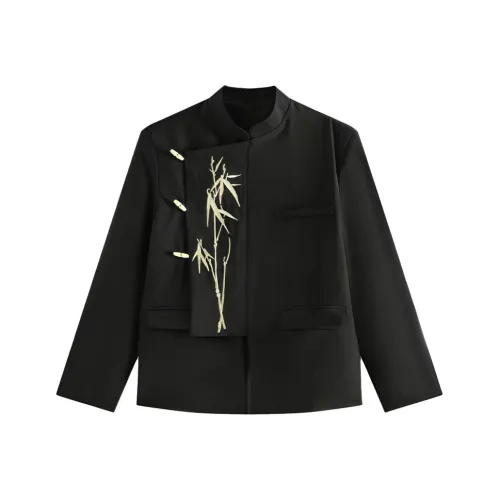 ZYKY Черное пальто унисекс деловые костюмы