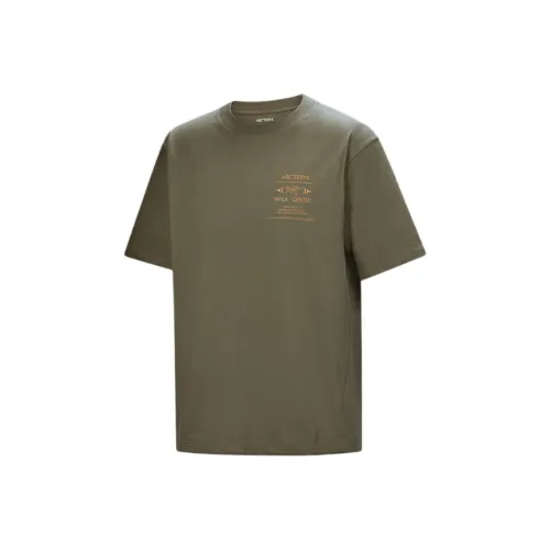 Arcteryx Walk Gently Series SS25 Cotton Bark T Shirt Unisex Арктерикс Walk Gently Series SS25 Хлопок Bark T Рубашка Унисекс