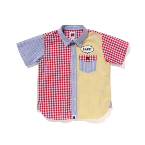 A BATHING APE Рубашка SS25 Дети 3-7 лет