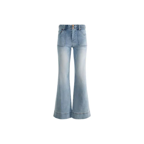 ALICE+OLIVIA Анна Колокольчик Синий Женские Джинсы