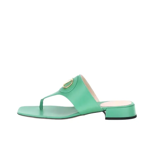 Valentino Garavani Шлепанцы Женские Зеленые