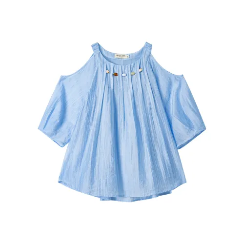 BEIQIANNI Aqua Blue Женская рубашка