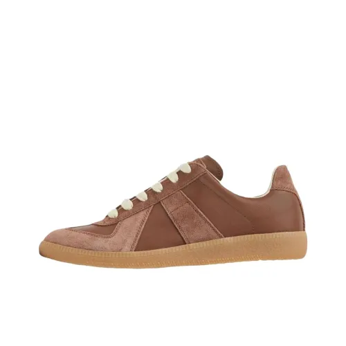 Maison Margiela Replica Скейтборд Кроссовки Низкие Розовые Коричневые Женские