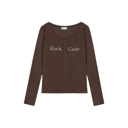 ROCK CAKE Коричневый Женские T-рубашки