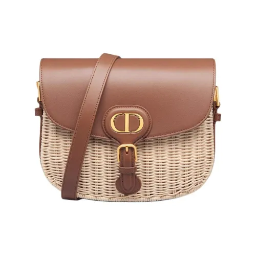 DIOR Bobby Rotang Сумка через плечо Средняя Женская Натуральный и Коричневый