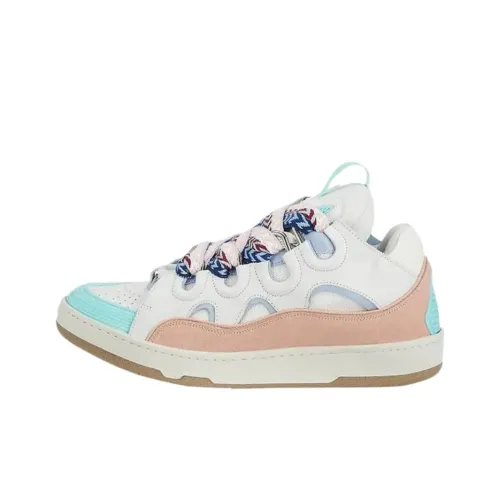 Saks x Lanvin Curb Low Топ Скейтборд Кроссовки Мужские Белые