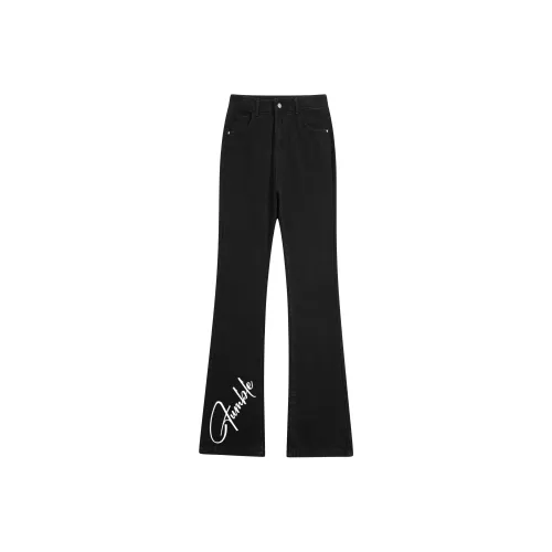 FUMBLE Черный ArtS Фирменный Edition Унисекс Джинсы