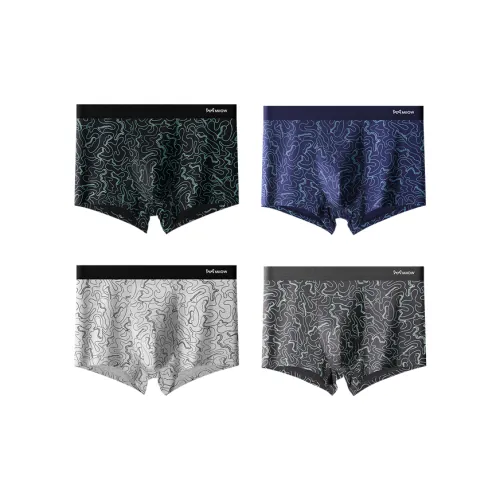 MIIOW Трусы Минималистский стиль Базовый Casual Fashion Мужской 4 упаковки