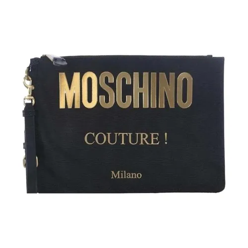 MOSCHINO Полиэстер Клатч Женский Черный