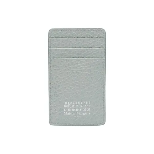 Maison Margiela Рельефная Телячья Кожа Держатель для Карт Мужской Светло-Синий
