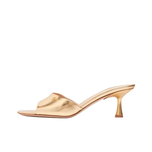 GIANVITO ROSSI Ascent Слипоны 5,5 см Женские Золотые