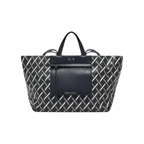 ARMANI EXCHANGEAE Полиуретан Тоут Сумка Сумка для покупок Сумка на плечо Сумка Женская Черная