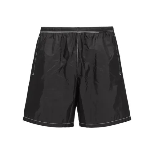 PRADA Мужские черные пляжные шорты