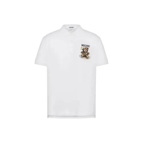 MOSCHINO Белая Мужская Поло