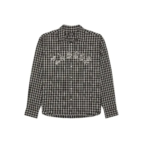 XLARGE совместный бренд Мужская рубашка черного цвета